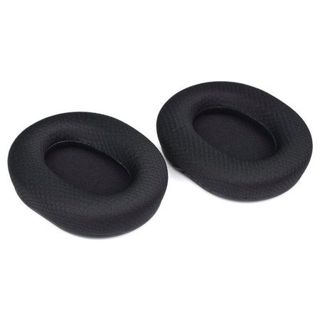 Náhradní Náušníky pro Razer Blackshark V2, V2X, V2 Pro, V2 SE, Paměťová pěna + Textil, Černé, 1 pár