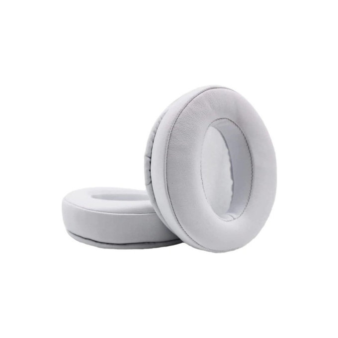 Náhradní Náušníky pro Sennheiser HD300, 300BT, 4.50BTNC, Paměťová pěna + PU kůže, Bílé, 1 pár