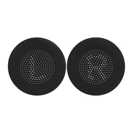 Náhradní Náušníky pro Jabra Evolve 75, 75+, UC, MS, Paměťová pěna + PU kůže, Černé, Chladicí Gel, 1 pár