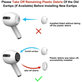 Náhradní silikonové špunty pro Apple AirPods 3 Pro, sada 3 ks (L, M, S), Bílé