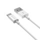 USB / USB-C kabel Smart, 2.1A, 2m, bílá, Devia