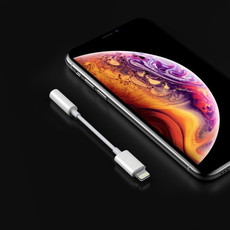 Adaptér Smart 3,5mm Jack / Lightning, bílá, Devia