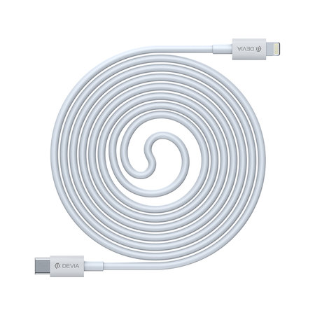 Lightning / USB-C kabel Smart, PD 20W, 1m, bílá, Devia