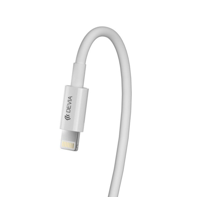 Lightning / USB-C kabel Smart, PD 27W, 2m, bílá, Devia