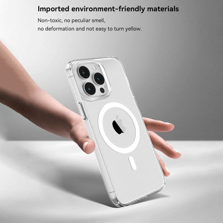 Pouzdro Elemental s MagSafe pro iPhone 15, Transparentní, Devia