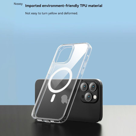 Pouzdro Clear s MagSafe pro iPhone 15 Plus, Transparentní, Devia