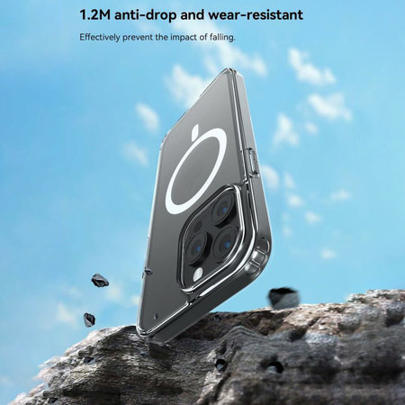 Pouzdro Clear s MagSafe pro iPhone 15 Plus, Transparentní, Devia