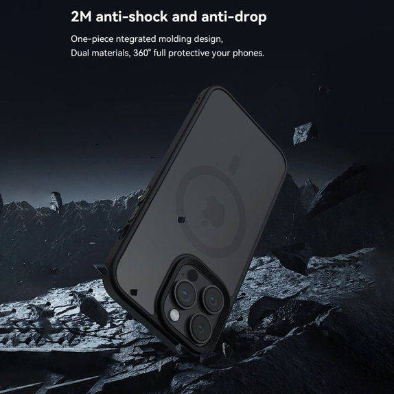 Pouzdro Pino s MagSafe pro iPhone 15, černá, Devia