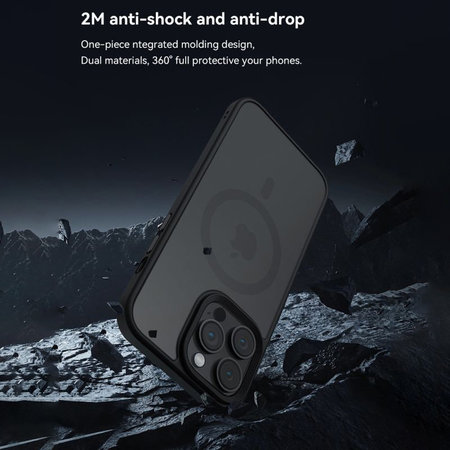 Pouzdro Pino s MagSafe pro iPhone 15, černá, Devia