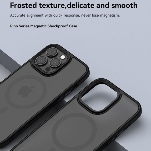 Pouzdro Pino s MagSafe pro iPhone 15 Pro, černá, Devia