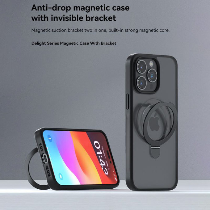 Pouzdro Delight s MagSafe pro iPhone 15 Pro Max, černá, Devia