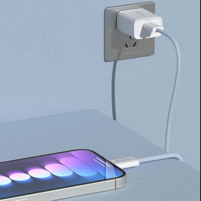 USB-C / USB-C kabel Smart, PD 60W, 1m, bílá, Devia