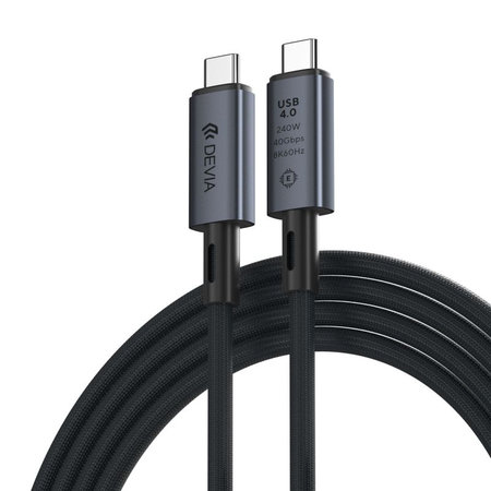 USB-C / USB-C kabel Extreme Speed, 240W, 8K 60Hz, 1m, černá, Devia