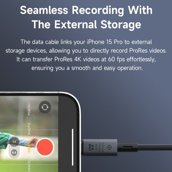 USB-C / USB-C kabel Extreme Speed, 240W, 8K 60Hz, 1m, černá, Devia