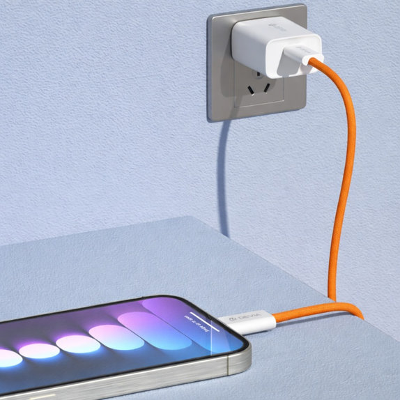 USB-C / USB-C kabel Smart, PD 60W, 1m, oranžová, Devia