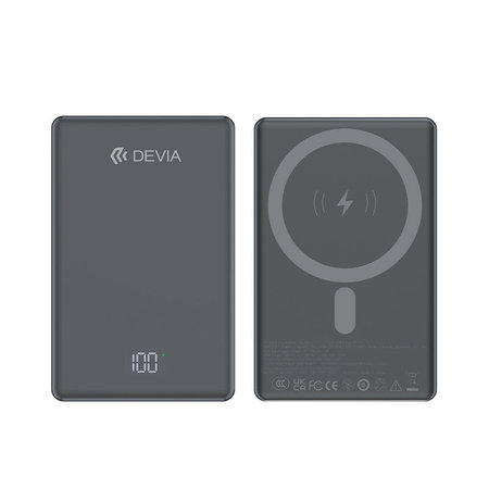 MagSafe Powerbanka Extreme Speed Mini s displejem, PD 20W, 10000mAh, Space Grey, Devia