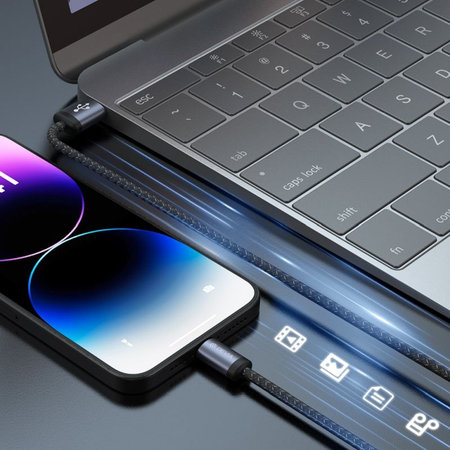 Lightning / USB kabel Gracious, 2,4A, 1m, černá, Devia