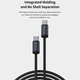 USB-C / USB-C kabel Gracious, PD 60W, 2m, černá, Devia