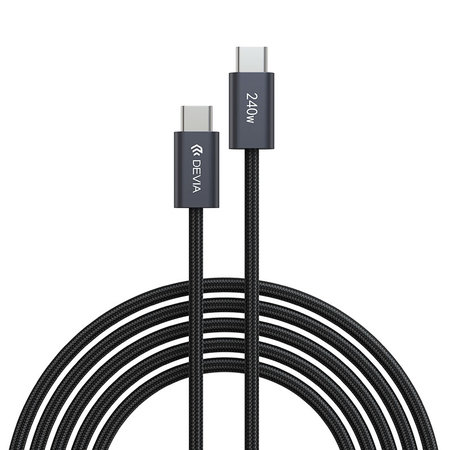 USB-C / USB-C kabel Extreme Speed, PD 240W, 2m, černá, Devia