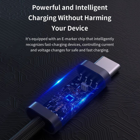 USB-C / USB-C kabel Extreme Speed, PD 240W, 2m, černá, Devia