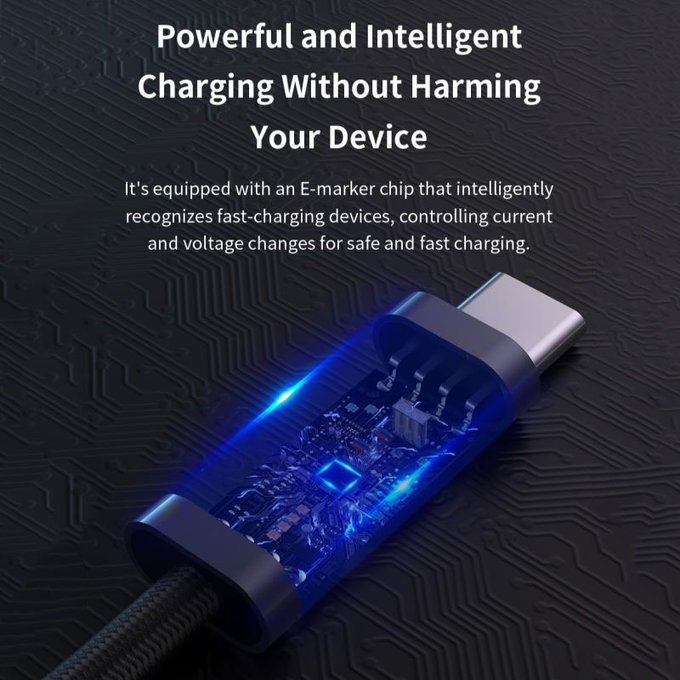 USB-C / USB-C kabel Extreme Speed, PD 240W, 2m, černá, Devia