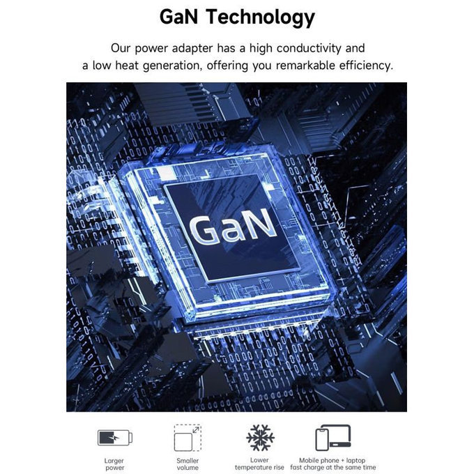 Nabíjecí adaptér Extreme Speed, 2x USB-C + USB-A, PD 65W, bílá, Devia