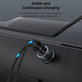 Autonabíječka Extreme Speed USB-C + USB-A, PD 30W, QC 3.0 18W, šedá, Devia