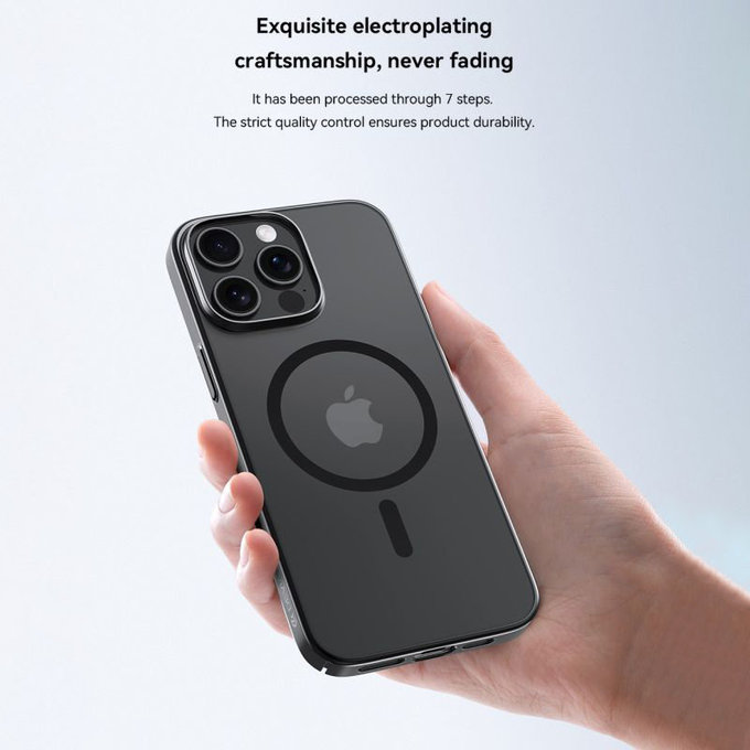 Pouzdro Glimmer s MagSafe pro iPhone 16, černá, Devia