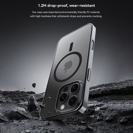 Pouzdro Glimmer s MagSafe pro iPhone 16 Pro, černá, Devia