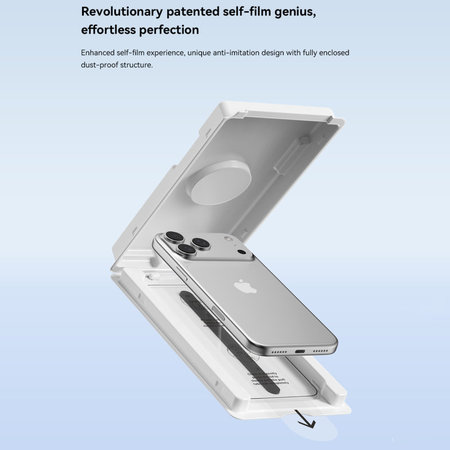 Tvrzené sklo FullCover s aplikátorem pro iPhone 17 Pro, Devia