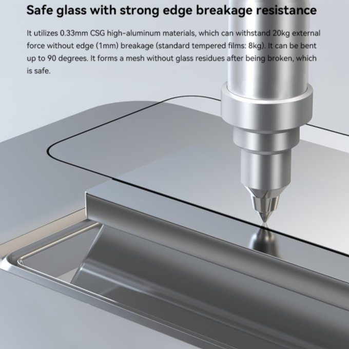 Tvrzené sklo FullCover s aplikátorem pro iPhone 17 Pro, Devia