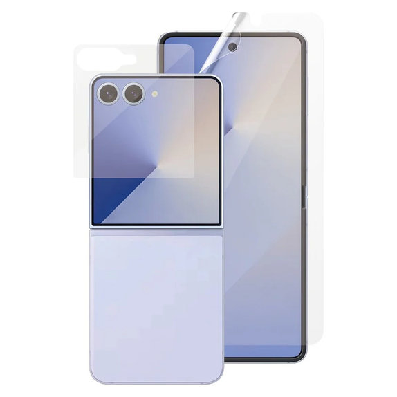 Ochranná fólie UWF a tvrzené sklo pro Samsung Galaxy Z Flip7, Čirá, PanzerGlass
