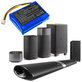 Baterie pro Philips Fidelio B5/12, Fidelio HTL9100, Fidelio HTL9300, 2500mAh, Li-Pol, 7.4V, 104050-2S, HQ