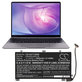 Baterie pro Huawei MateBook 13, 13 i7, 3600mAh, Li-Pol, 11.4V, HB4593J6ECW, HQ