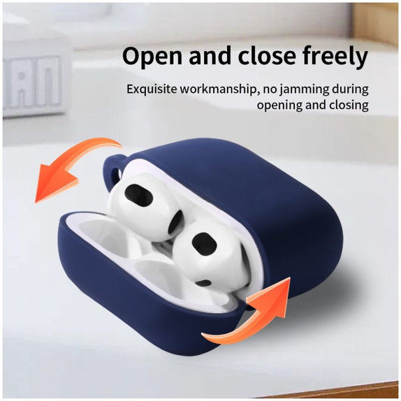 Silikonové pouzdro pro AirPods 4, oranžové