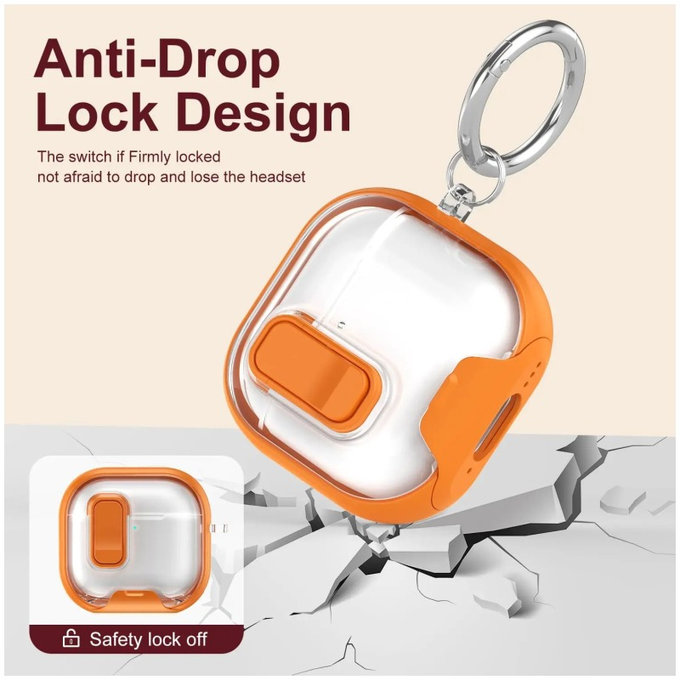 Silikonové pouzdro se stojánkem na telefon a karabinou pro AirPods Pro 3, černé