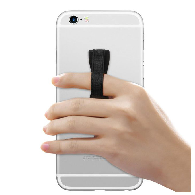 Elastický držák telefonu, černý