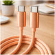 Kabel USB-C / USB-C s rychlým nabíjením, PD 60W, 2 m, oranžový