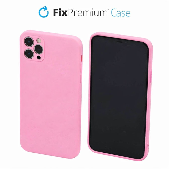FixPremium - Puzdro Rubber pro iPhone 11 Pro Max, růžová