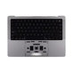 Horní rám klávesnice pro MacBook Pro 14", A3112 (2024), s klávesnicí US a baterií, Space Black, 661-42518, Genuine Apple