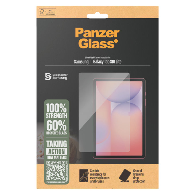 Tvrzené sklo UWF pro Samsung Galaxy Tab S10 Lite, Čirá, PanzerGlass