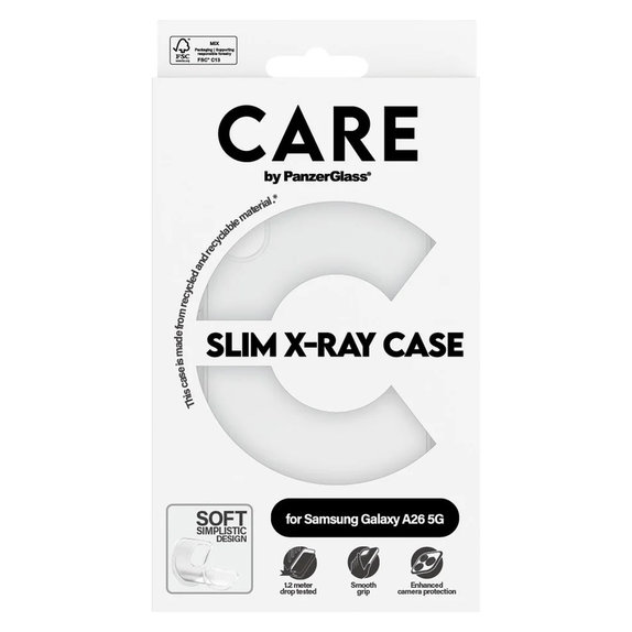 Pouzdro X-Ray pro Samsung Galaxy A26 5G, Transparentní, PanzerGlass