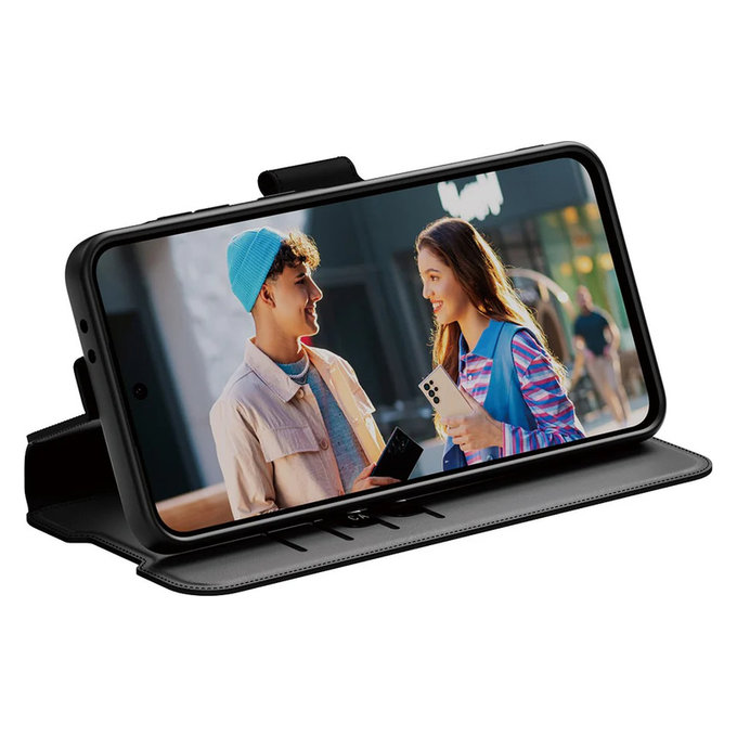 Pouzdro Wallet Kickstand pro Samsung Galaxy A56 5G, Černá, PanzerGlass
