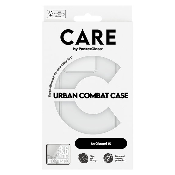 Pouzdro Urban Combat pro Xiaomi 15, Transparentní, PanzerGlass