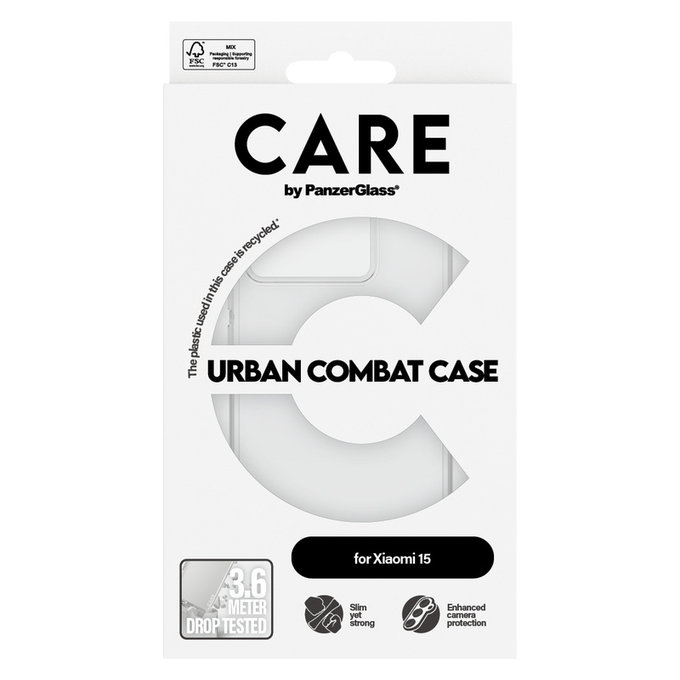 Pouzdro Urban Combat pro Xiaomi 15, Transparentní, PanzerGlass