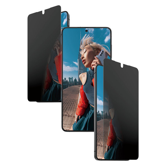Tvrzené sklo UWF 2-Way Privacy s aplikátorem pro Samsung Galaxy S26+, Čirá, PanzerGlass