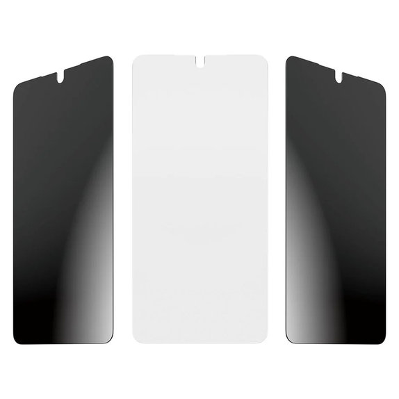 Tvrzené sklo UWF 2-Way Privacy s Fastfit In-A-Box pro Samsung Galaxy S26, Čirá, PanzerGlass