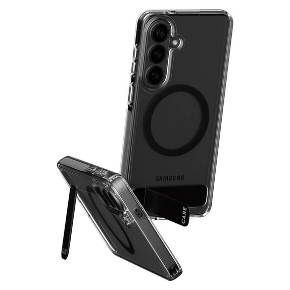 Pouzdro Kickstand s černým QI pro Samsung Galaxy S26+, Černá, PanzerGlass
