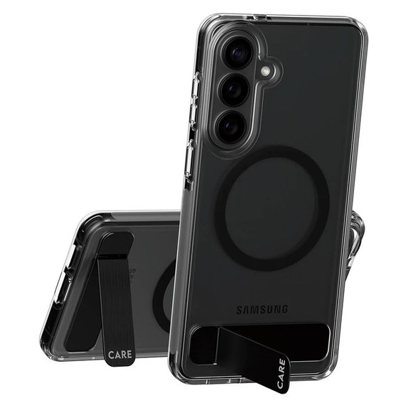 Pouzdro Kickstand s černým QI pro Samsung Galaxy S26+, Černá, PanzerGlass