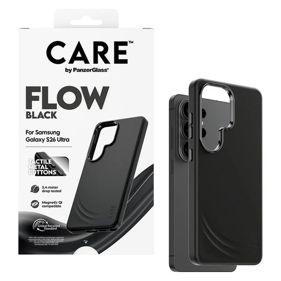 Pouzdro FLOW s QI pro Samsung Galaxy S26 Ultra, Černá, PanzerGlass